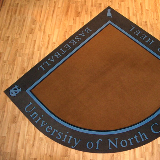 UNC custom area rug 